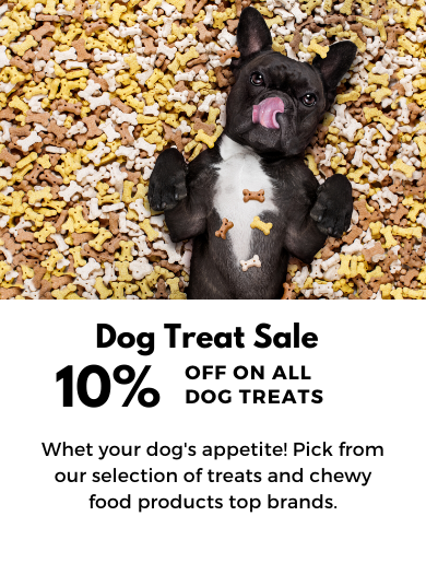 10% OFF ON ALL DOG TREATS